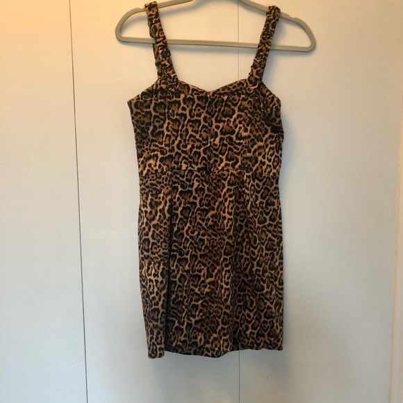 Zara Leopard Print Mini Dress - Picture 7 of 10